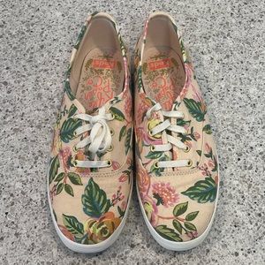 8.5 Floral "Rifle Paper Co." Keds